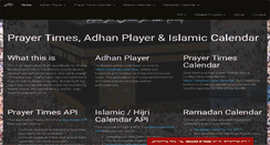 Desktop Screenshot of aladhan.com