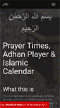 Mobile Screenshot of aladhan.com