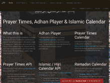 Tablet Screenshot of aladhan.com